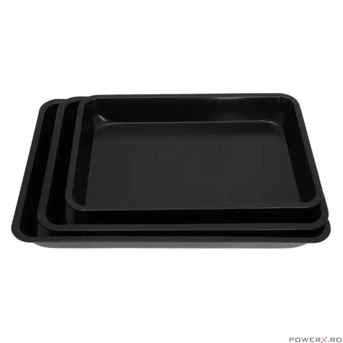 Set tava de copt, 3 piese, marmorate, KingHoff