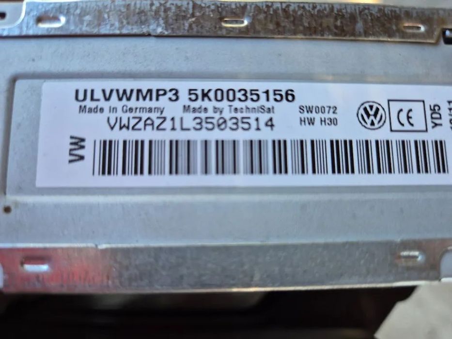 cd player mp3 (cu cod deblocare) vw golf 6 / touran / caddy