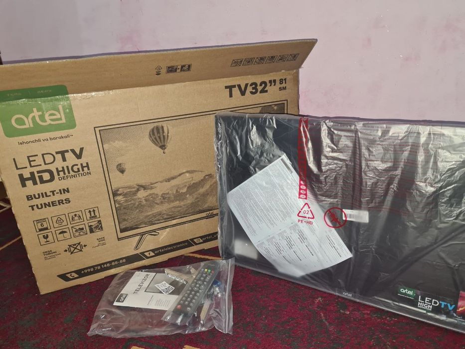 Artel televizor satiladi 32 lik taza uliwma paydalanilmagan