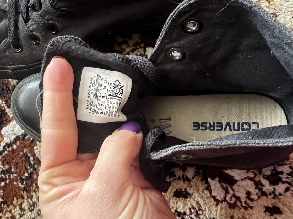 Черни кецове Converse 38 рамер