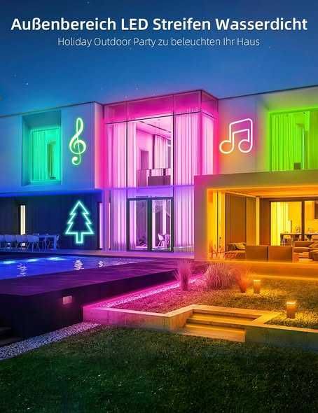 Bandă LED RGB Lamomo 10 m