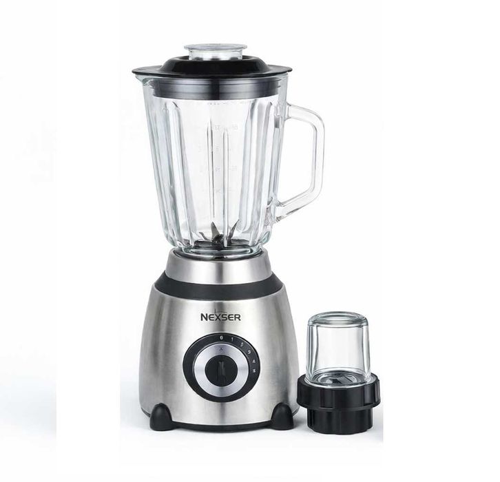 Блендер 2в1 Nexser NS1841S 1.5л 600W Мелничка Чопър Стъклена кана