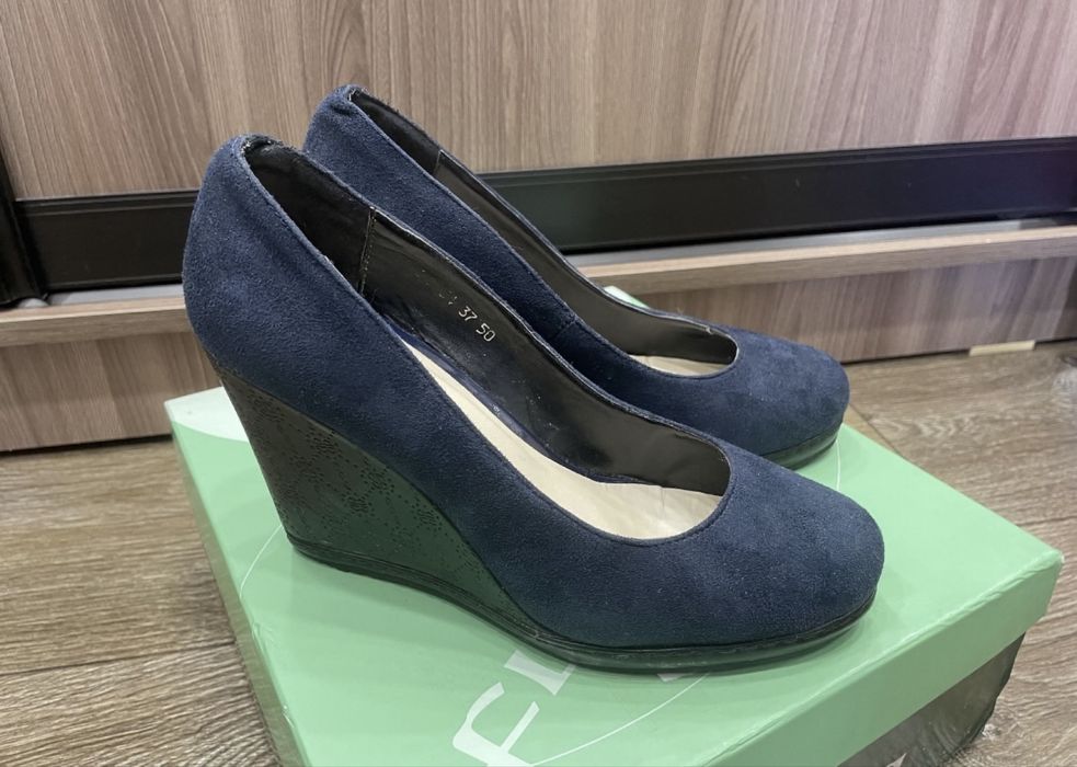 Туфли замша, р.37,5-38