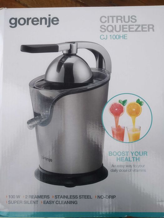 2 в 1 Сокоизстисквачка и Цитруспреса GORENJE