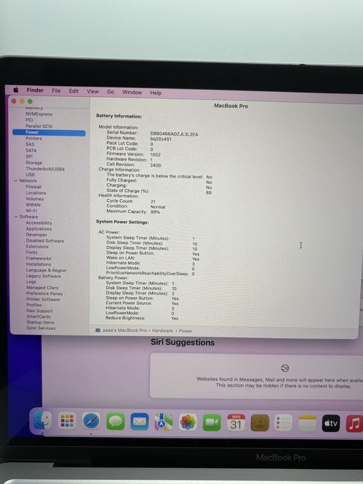 MacBook Pro 13" 2020 -  M1 (Model A2338) - Baterie 100% + Garantie