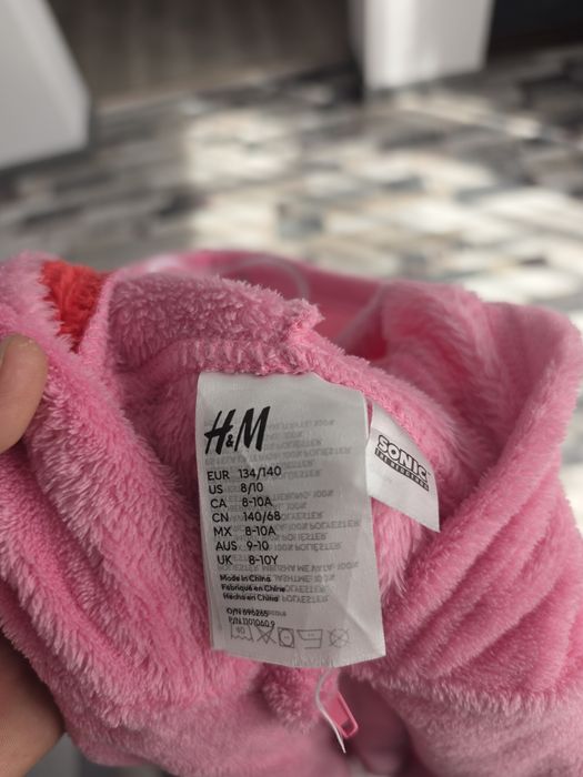 Combinezon H&M Sonic Amy Rose, roz, copii 8–10 ani, mărimea 134/140