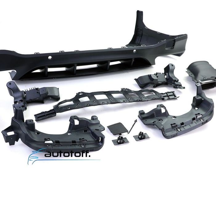 Difuzor bara spate compatibil cu Mercedes GLC X253 SUV (15-19) AMG Black Design