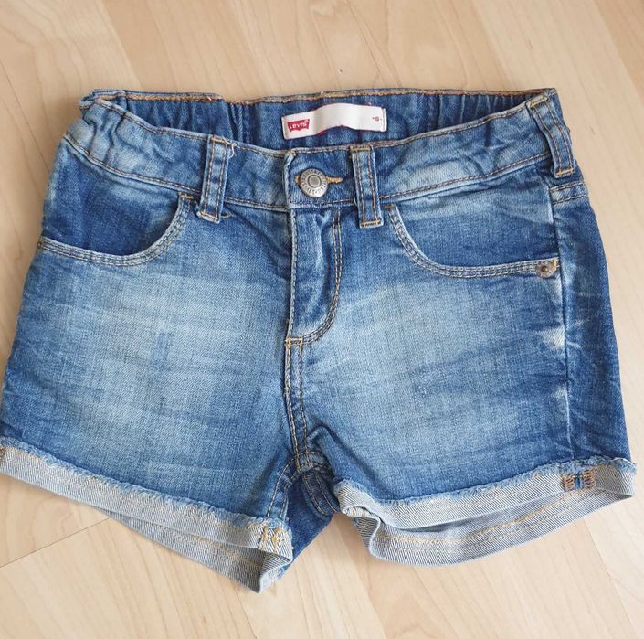 Jeans pantaloni scurti salopetă fete 10-12 ani