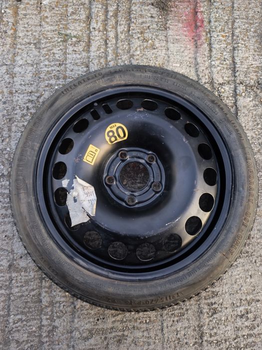 Roată de rezervă slim T115 / 70 R16 Opel Astra H