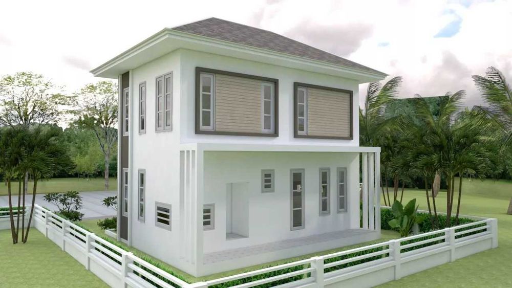 НА ИЗПЛАЩАНЕ - Двуетажна сглобяема къща с 2 спални, 80 кв. м