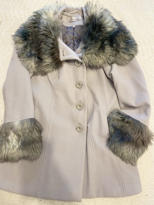 Palton cu blana 100% naturala
