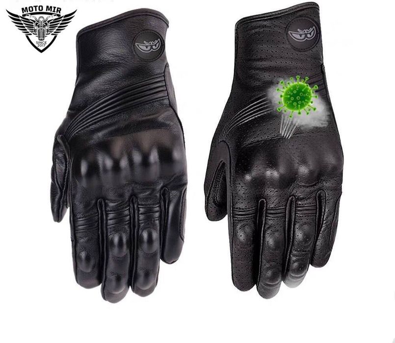 В наличии непромокаемые кожаные перчатки