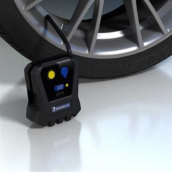 Компресор за гуми Automat, 12V, 72W, USB, До 2,75bar, Черен