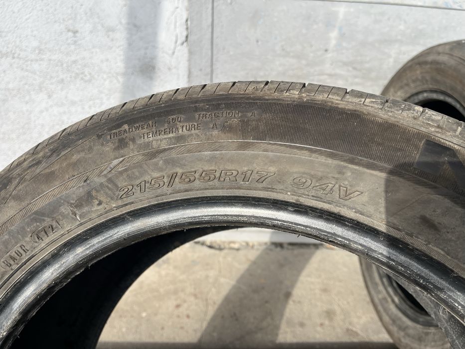 2 бр. всесезонни гуми 215/55/17 Nexen DOT  4721 6 mm