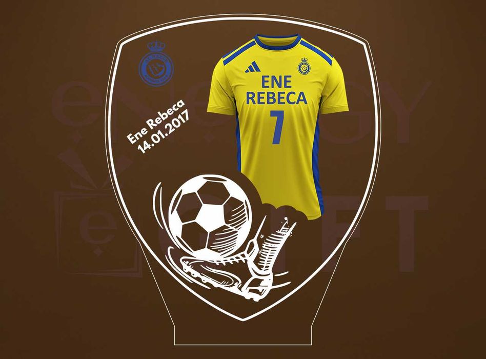 Lampa Led Personalizata – Fotbal Portugalia CRISTIANO RONALDO 2025