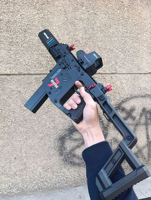 Автомат Орбиган Kriss Vector подсвечивающий и дымовой глушитель