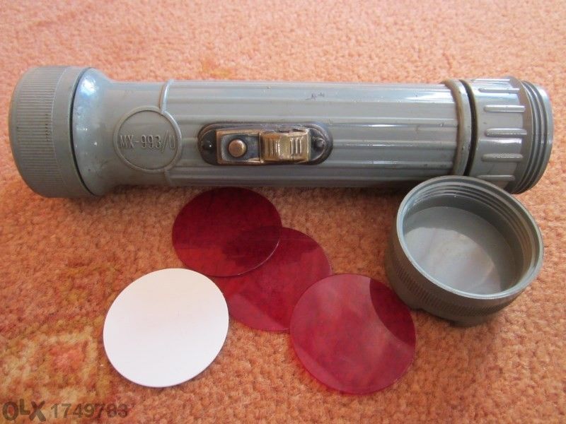 прожектор с антикварна стойност Fulton Mx993/u Military flashlight +ин