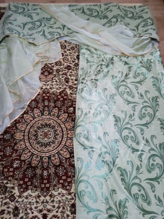 Штора+ тюль+ламбрекен