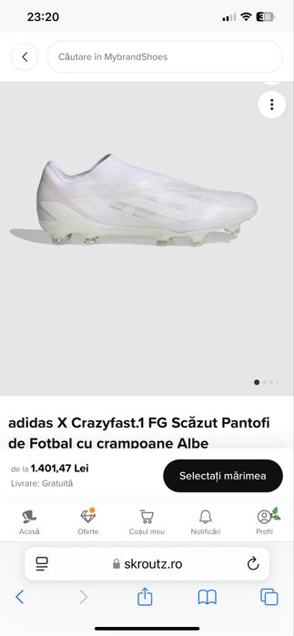 Vand ghete fotbal ADIDAS CRAZY FAST 1 LL FG