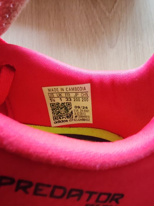 Бутонки Adidas Predator Club 33 номер