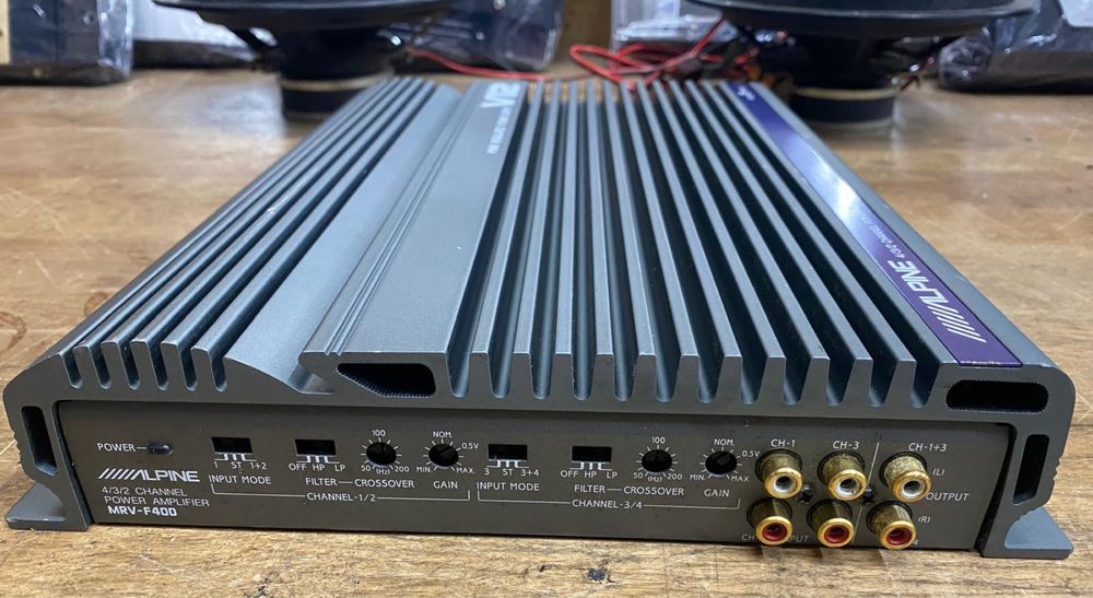 Amplificator auto Alpine 4/3/2 subw,canale MRV F 400 V12