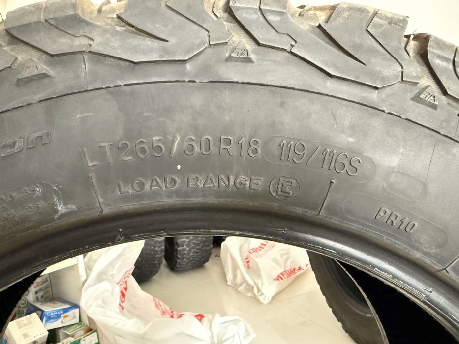 BFGoodrich All-Terrain T/A 265/60 R18 произведени юни 2022 като нови