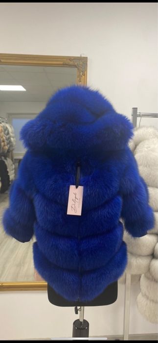 Geaca de blana naturala cu gluga