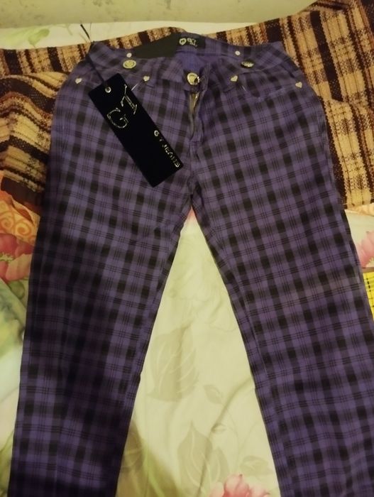 Продам брюки летние клетчатые