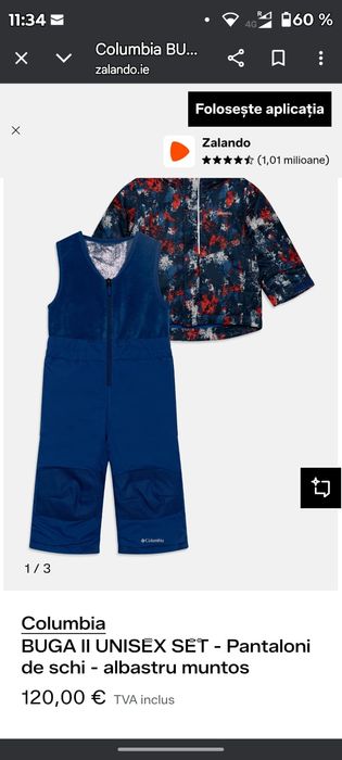 Costum ski copii,3 ani Columbia