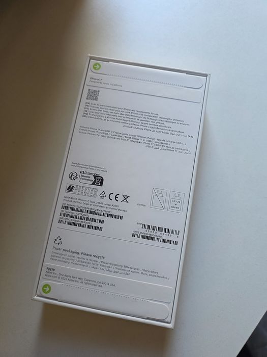 iPhone 17 256GB RAM 8 GB