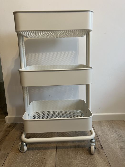 RÅSKOG Cărucior, alb, 35x45x77 cm