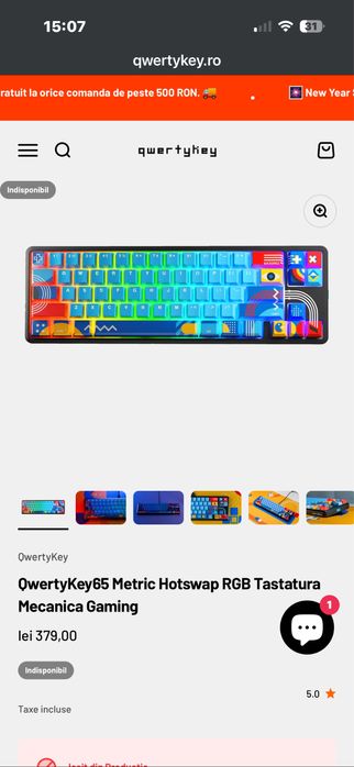 Vand tastatura qwertyKey Metric 65