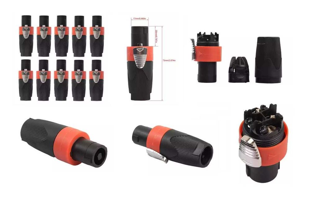 Mufa / Mufe Speakon (model Neutrik) adaptoare speakon , speakon panou