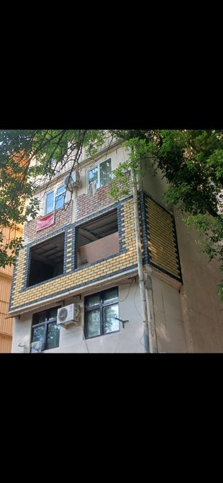 Kladka balkon balkonga g'isht teramiz