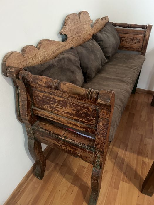 Set masa,banca si scaune lemn masiv