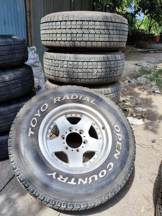 Диски 4+1шт R16/6x139.7 + Резина Prado 95