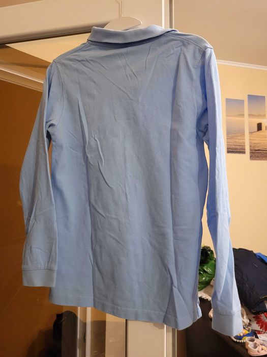 Bluza polo/copii, varsta 12-14 ani, albastru/ deschis.