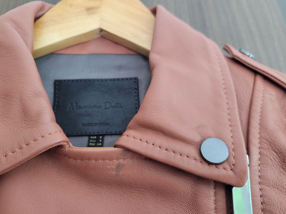 Massimo Dutti кожено яке с подарък 5 блузки на ТОП цена
