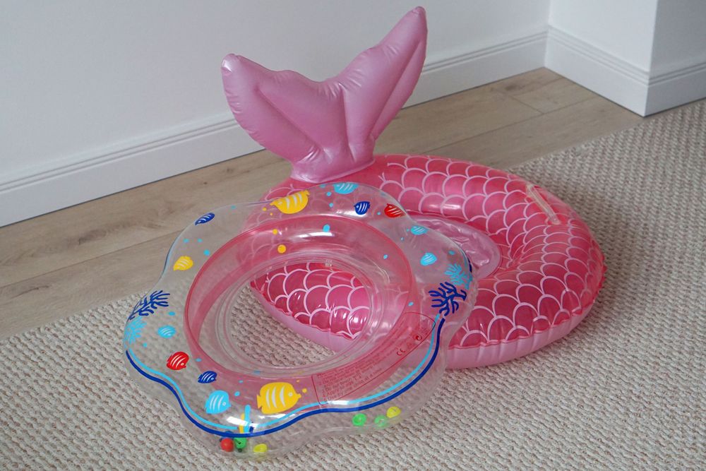 Lot 2 colace gonflabile pentru inot copii unul e cu sezut