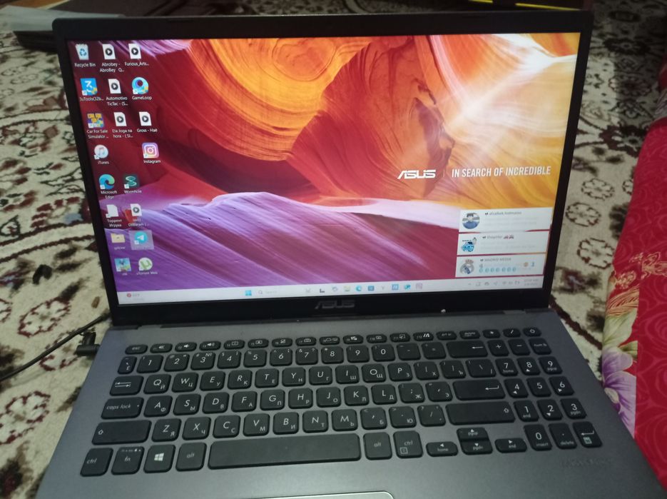 Nomi asusX509Ja
237 GB xotira
Ram 8 gb
Windows 11