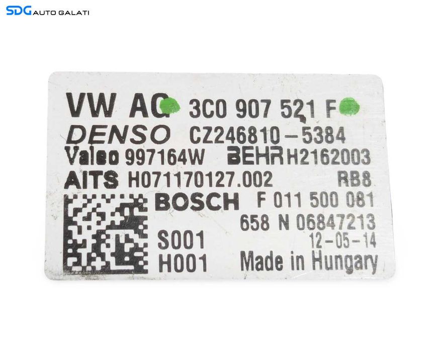 Releu Rezistenta Aeroterma Volkswagen Passat B7 2010 - 2015 Cod 3C0907521F [LR4378]