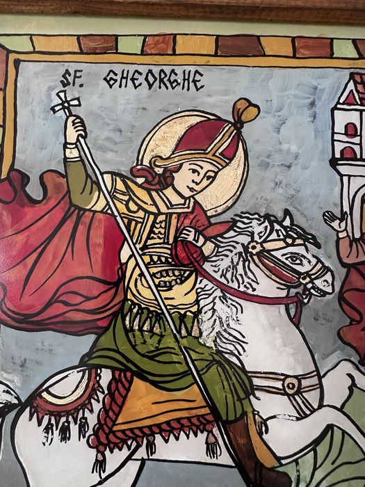 Icoana pe sticla - Sf Gheorghe