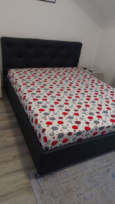 Pat tapițat piele 160×200