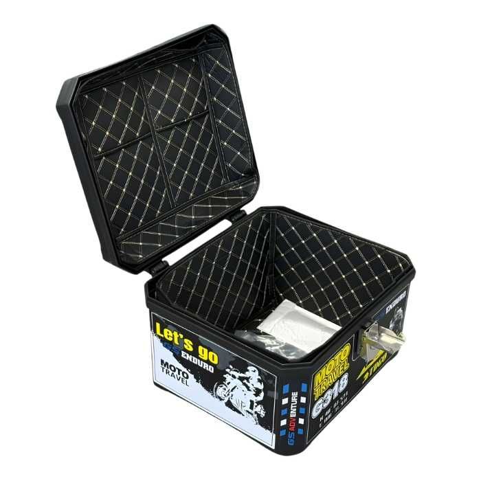 Куфар за мотоциклет / кутия за Мотор / багажник / 57L /  44 × 37 × 33 см / Заключване с ключ / 2 РАЗЛИЧНИ МОДЕЛА