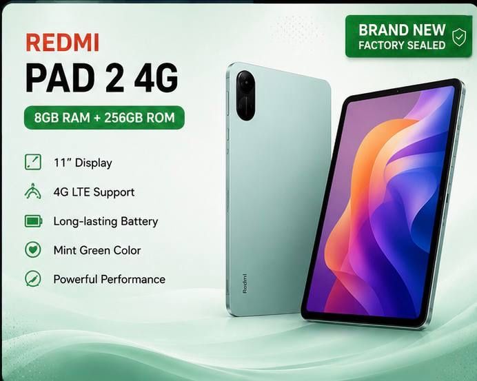 Redmi Pad 2 4G 8/256GB yangi, ochilmagan