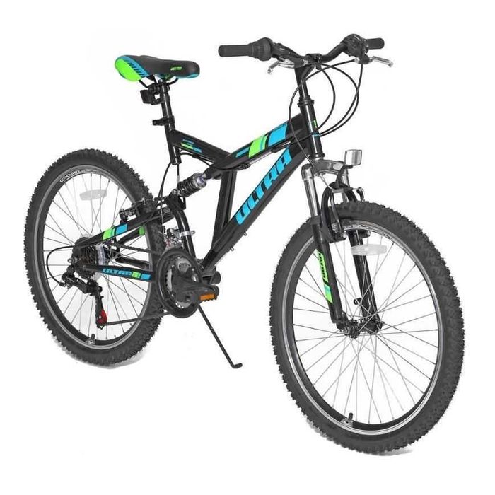 Bicicleta ULTRA Apex 24" negru/verde