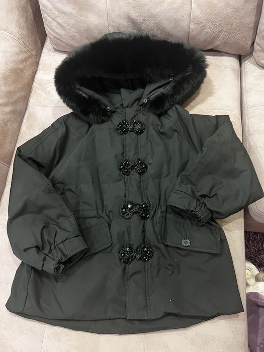 Дамско яке с естествен косъм - размер М