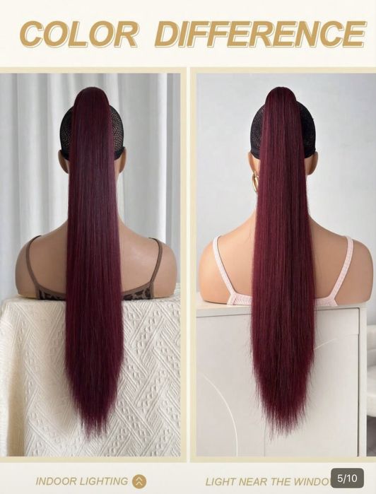 Екстеншъни за коса червени