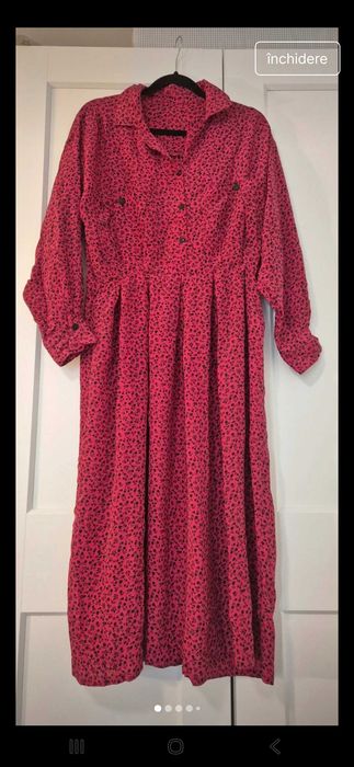 Rochie vintage matase naturala