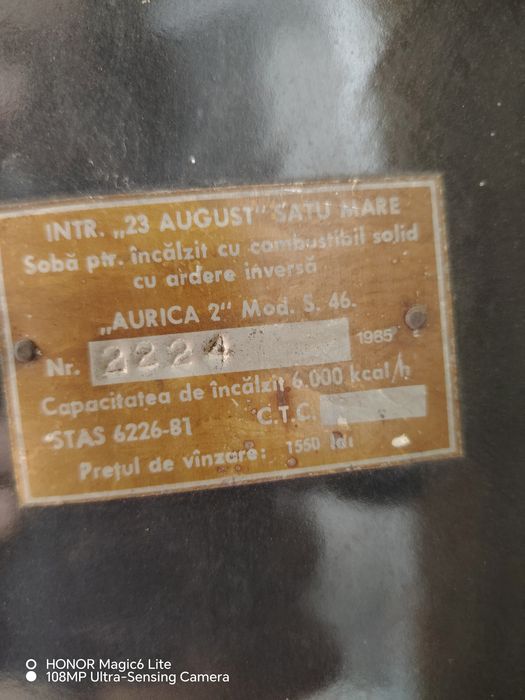 Godin pe lemne Aurica 2  fabr1985